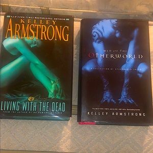 Two hardcover novels by author Kelley Armstrong